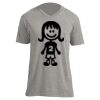 Unisex V Neck Poly-Rich Tee Thumbnail