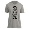 Unisex V Neck Poly-Rich Tee Thumbnail