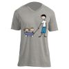 Unisex V Neck Poly-Rich Tee Thumbnail