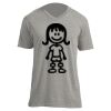 Unisex V Neck Poly-Rich Tee Thumbnail