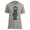 Unisex V Neck Poly-Rich Tee Thumbnail