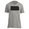 Unisex V Neck Poly-Rich Tee Thumbnail