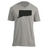 Unisex V Neck Poly-Rich Tee Thumbnail
