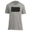 Unisex V Neck Poly-Rich Tee Thumbnail
