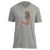Unisex V Neck Poly-Rich Tee Thumbnail