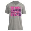 Unisex V Neck Poly-Rich Tee Thumbnail