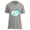 Unisex V Neck Poly-Rich Tee Thumbnail