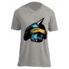 Unisex V Neck Poly-Rich Tee Thumbnail
