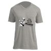 Unisex V Neck Poly-Rich Tee Thumbnail