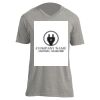 Unisex V Neck Poly-Rich Tee Thumbnail