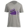 Unisex V Neck Poly-Rich Tee Thumbnail