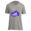 Unisex V Neck Poly-Rich Tee Thumbnail