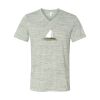 White Marble Unisex Jersey Short-Sleeve V-Neck T-Shirt Thumbnail