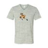 White Marble Unisex Jersey Short-Sleeve V-Neck T-Shirt Thumbnail
