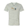 White Marble Unisex Jersey Short-Sleeve V-Neck T-Shirt Thumbnail