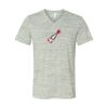 White Marble Unisex Jersey Short-Sleeve V-Neck T-Shirt Thumbnail