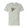 White Marble Unisex Jersey Short-Sleeve V-Neck T-Shirt Thumbnail