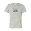 White Marble Unisex Jersey Short-Sleeve V-Neck T-Shirt Thumbnail