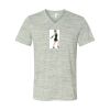 White Marble Unisex Jersey Short-Sleeve V-Neck T-Shirt Thumbnail