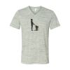 White Marble Unisex Jersey Short-Sleeve V-Neck T-Shirt Thumbnail