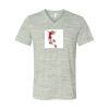 White Marble Unisex Jersey Short-Sleeve V-Neck T-Shirt Thumbnail