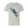 White Marble Unisex Jersey Short-Sleeve V-Neck T-Shirt Thumbnail