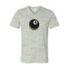 White Marble Unisex Jersey Short-Sleeve V-Neck T-Shirt Thumbnail