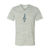 White Marble Unisex Jersey Short-Sleeve V-Neck T-Shirt Thumbnail