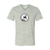 White Marble Unisex Jersey Short-Sleeve V-Neck T-Shirt Thumbnail