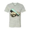 White Marble Unisex Jersey Short-Sleeve V-Neck T-Shirt Thumbnail