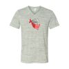 White Marble Unisex Jersey Short-Sleeve V-Neck T-Shirt Thumbnail