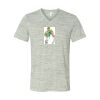 White Marble Unisex Jersey Short-Sleeve V-Neck T-Shirt Thumbnail