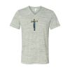 White Marble Unisex Jersey Short-Sleeve V-Neck T-Shirt Thumbnail