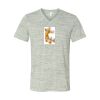 White Marble Unisex Jersey Short-Sleeve V-Neck T-Shirt Thumbnail