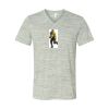 White Marble Unisex Jersey Short-Sleeve V-Neck T-Shirt Thumbnail