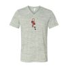 White Marble Unisex Jersey Short-Sleeve V-Neck T-Shirt Thumbnail