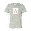 White Marble Unisex Jersey Short-Sleeve V-Neck T-Shirt Thumbnail