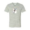 White Marble Unisex Jersey Short-Sleeve V-Neck T-Shirt Thumbnail