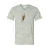 White Marble Unisex Jersey Short-Sleeve V-Neck T-Shirt Thumbnail
