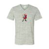 White Marble Unisex Jersey Short-Sleeve V-Neck T-Shirt Thumbnail
