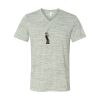 White Marble Unisex Jersey Short-Sleeve V-Neck T-Shirt Thumbnail