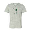 White Marble Unisex Jersey Short-Sleeve V-Neck T-Shirt Thumbnail