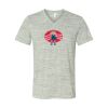 White Marble Unisex Jersey Short-Sleeve V-Neck T-Shirt Thumbnail