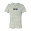 White Marble Unisex Jersey Short-Sleeve V-Neck T-Shirt Thumbnail