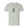 White Marble Unisex Jersey Short-Sleeve V-Neck T-Shirt Thumbnail