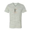 White Marble Unisex Jersey Short-Sleeve V-Neck T-Shirt Thumbnail