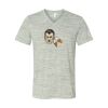White Marble Unisex Jersey Short-Sleeve V-Neck T-Shirt Thumbnail