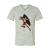 White Marble Unisex Jersey Short-Sleeve V-Neck T-Shirt Thumbnail