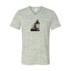 White Marble Unisex Jersey Short-Sleeve V-Neck T-Shirt Thumbnail