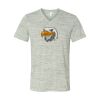 White Marble Unisex Jersey Short-Sleeve V-Neck T-Shirt Thumbnail